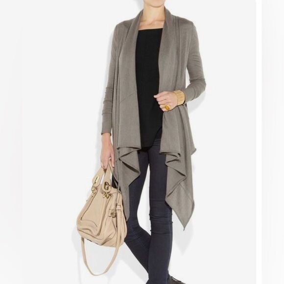 Donna Karan black label cashmere cardigan M